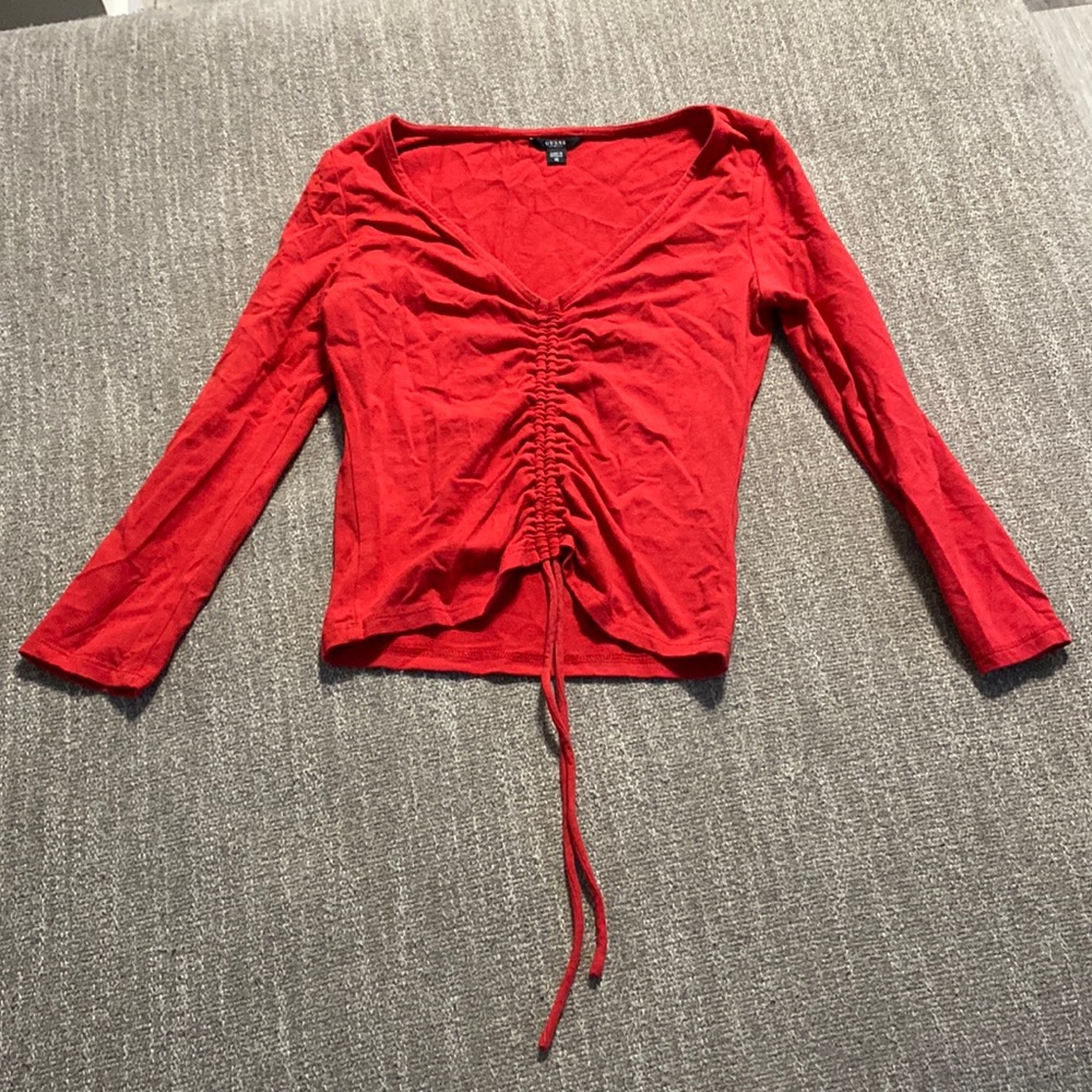 Guess red top XS